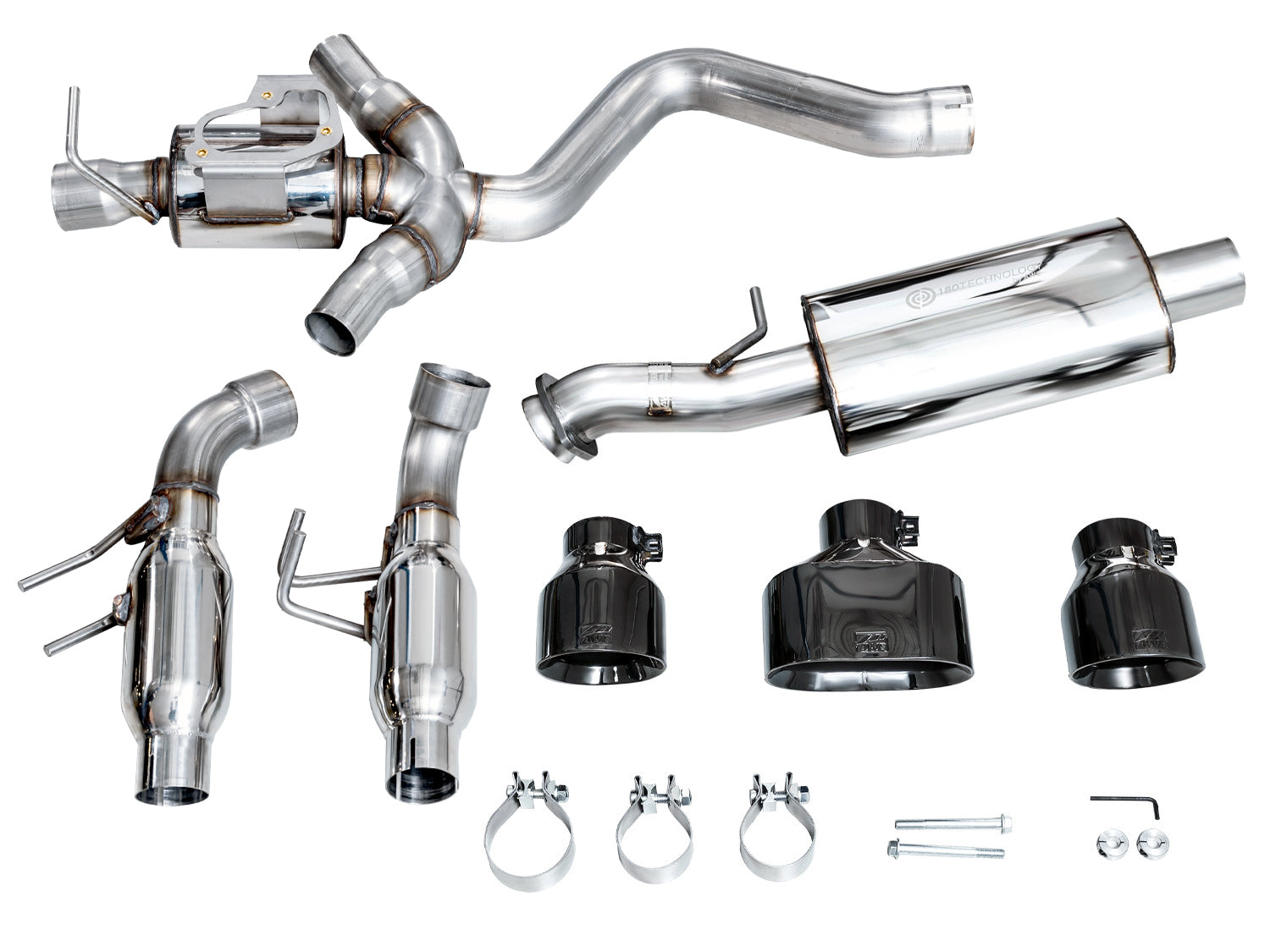 AWE Touring Edition Exhaust for GR Corolla - Diamond Black Tips