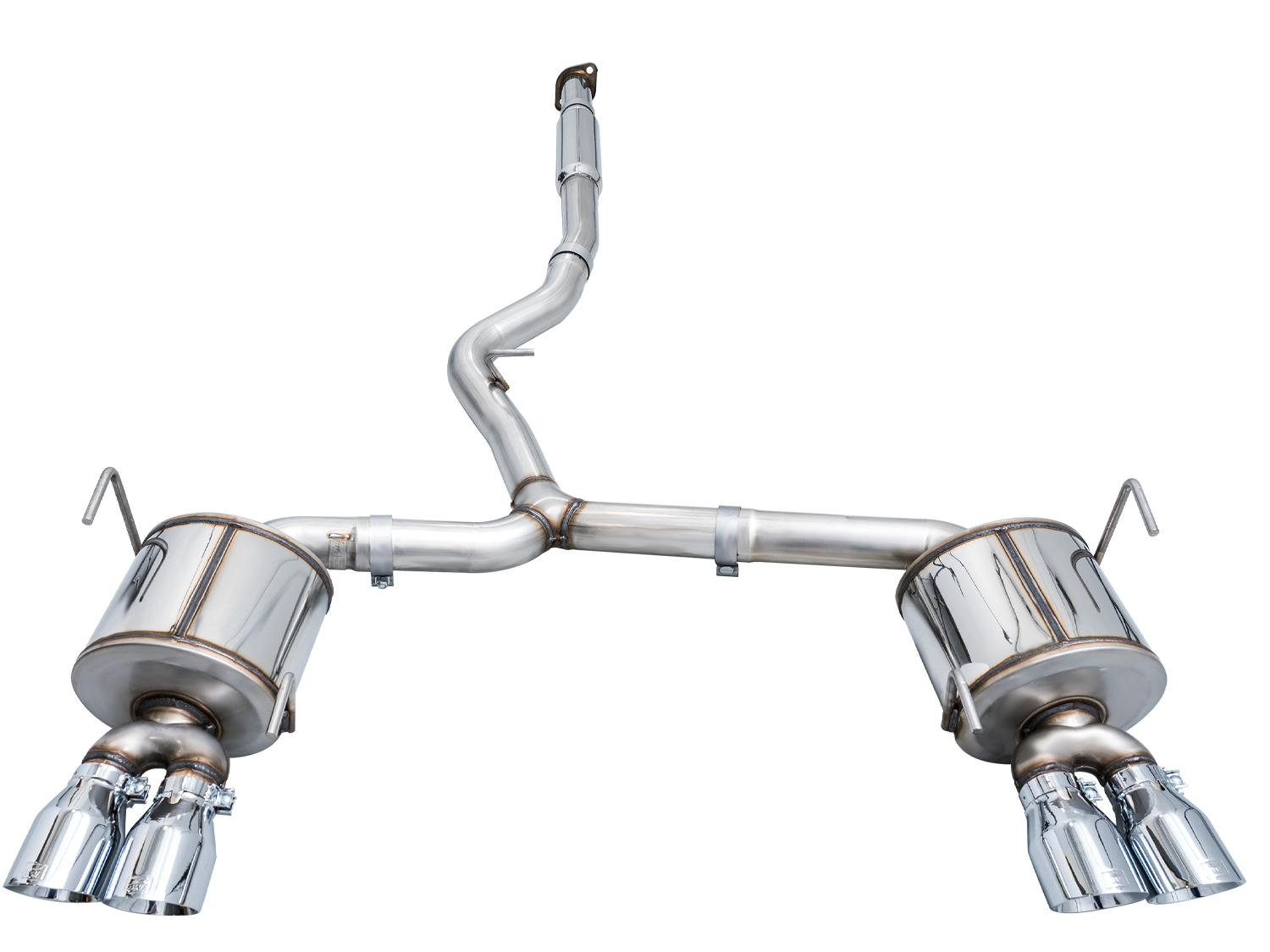 AWE Touring Edition Exhaust for VB Subaru WRX - Chrome Silver Tips