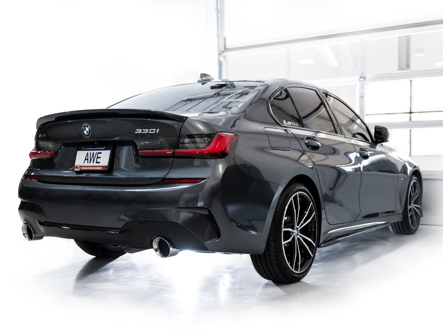 AWE Track Edition Axleback Exhaust for BMW G2X 330i/430i - Chrome Silver