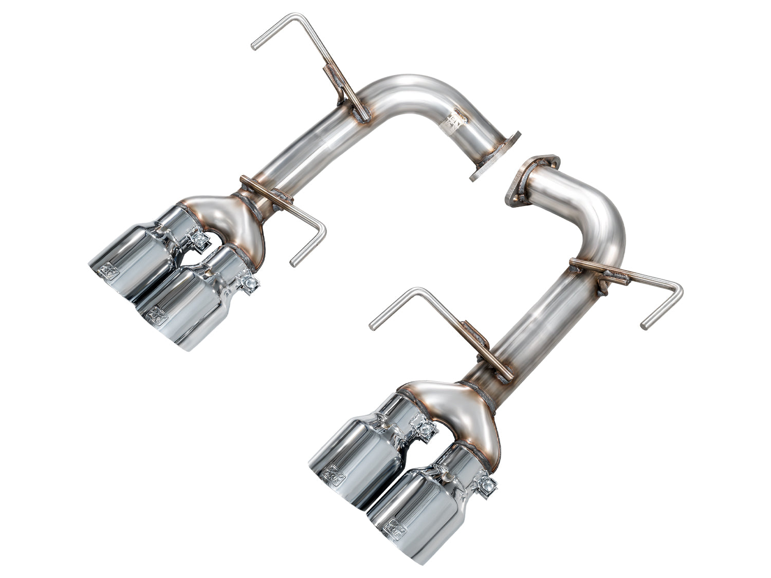 AWE Track Edition Axleback Exhaust for VB Subaru WRX - Chrome Silver Tips
