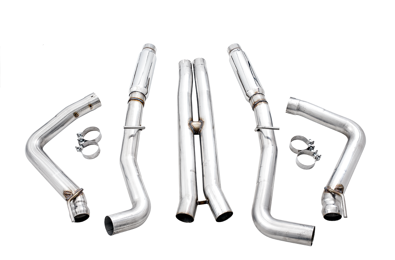 AWE Track Edition Exhaust for 15+ Challenger 6.4 / 6.2 SC - Stock Tips