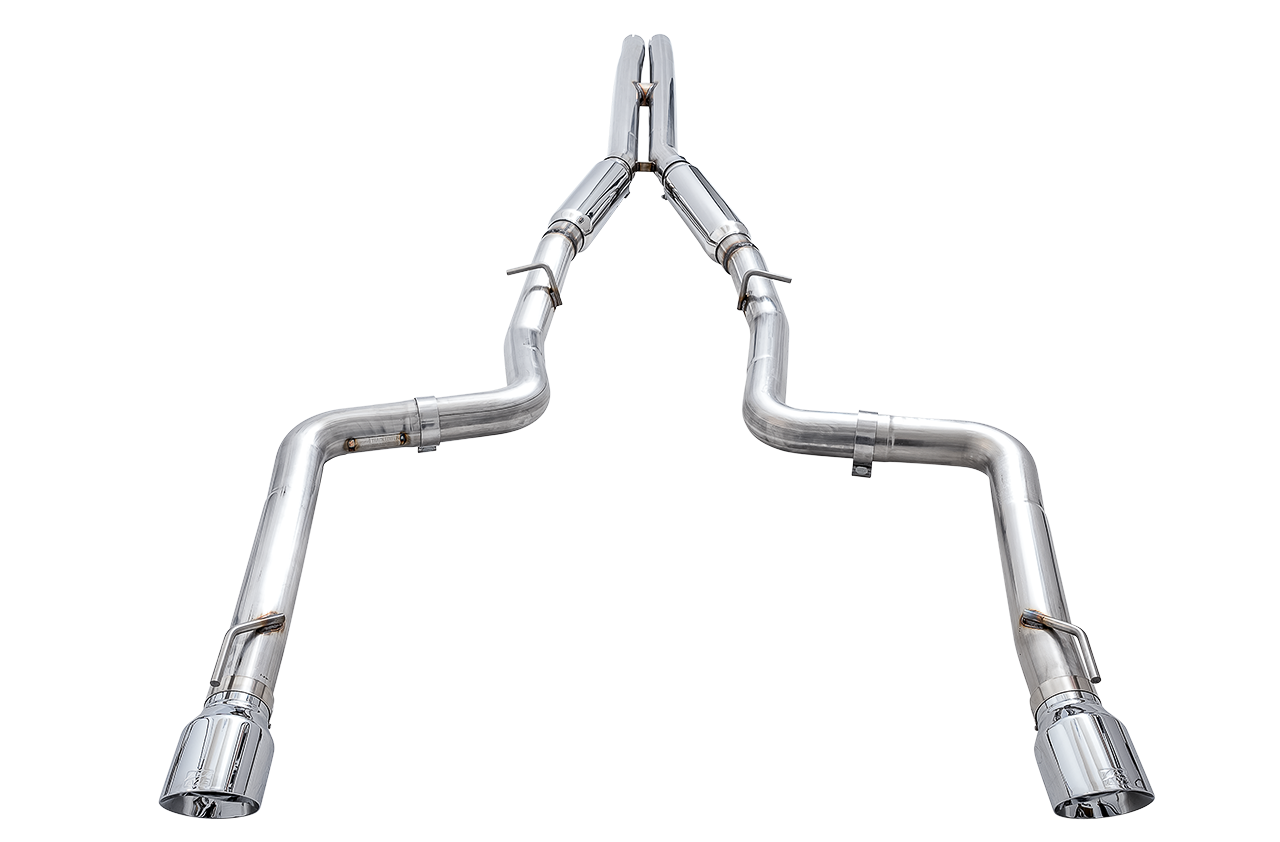 AWE Track Edition Exhaust for 15+ Charger 6.4 / 6.2 SC - Chrome Silver Tips