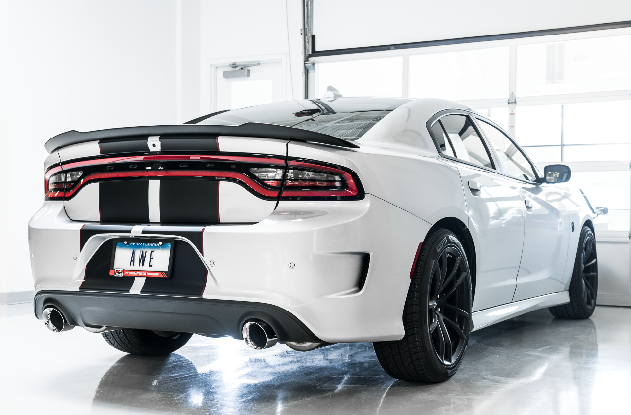 AWE Track Edition Exhaust for 17+ Charger 5.7 - Chrome Silver Tips