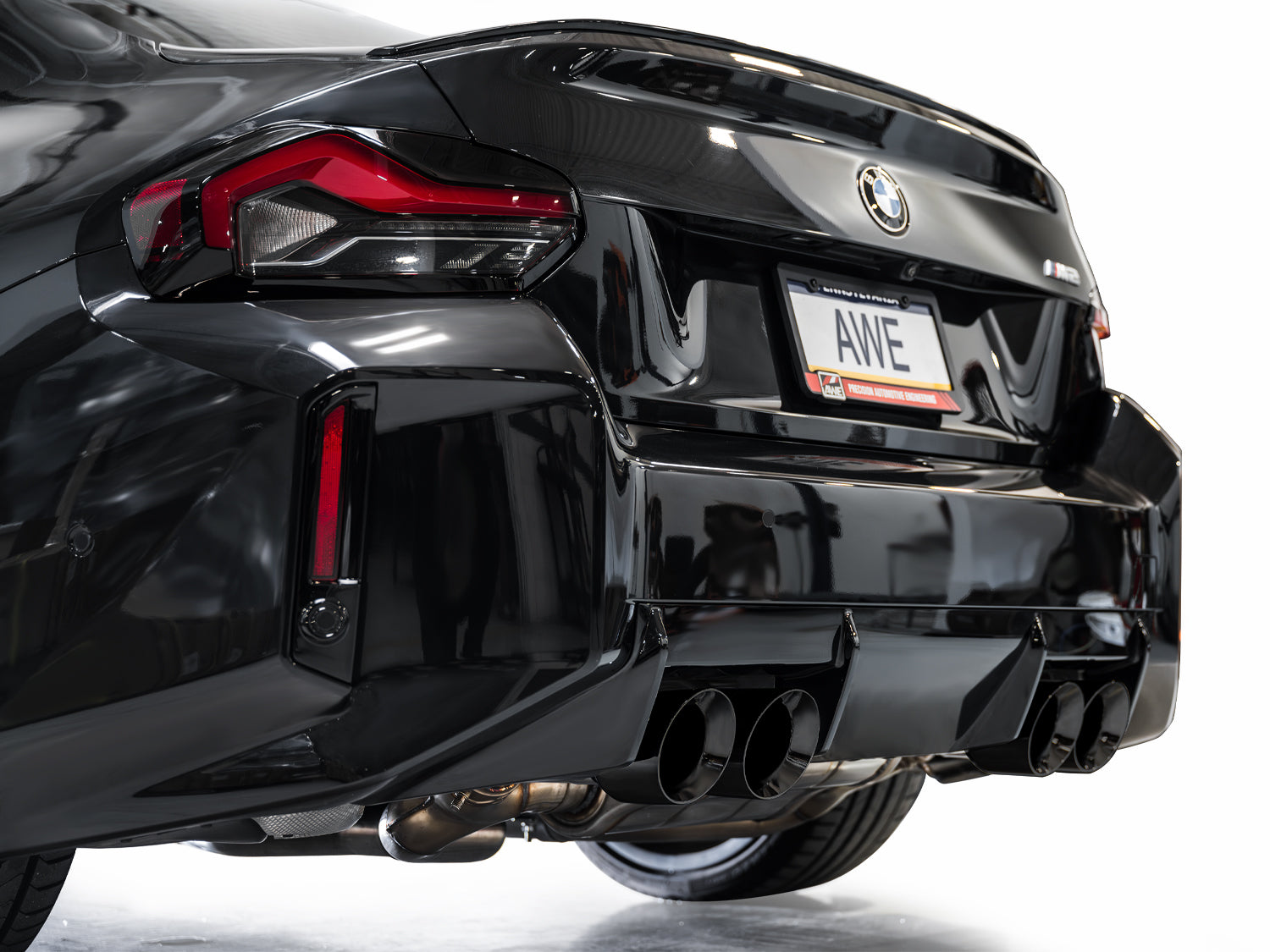 AWE Track Edition Exhaust for BMW G87 M2 - Diamond Black Tips