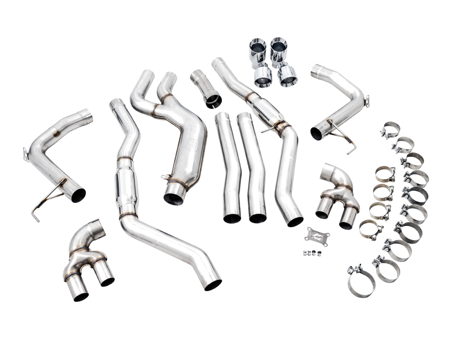 AWE Track Edition Exhaust for G2X M340i / M440i - Chrome Silver Tips