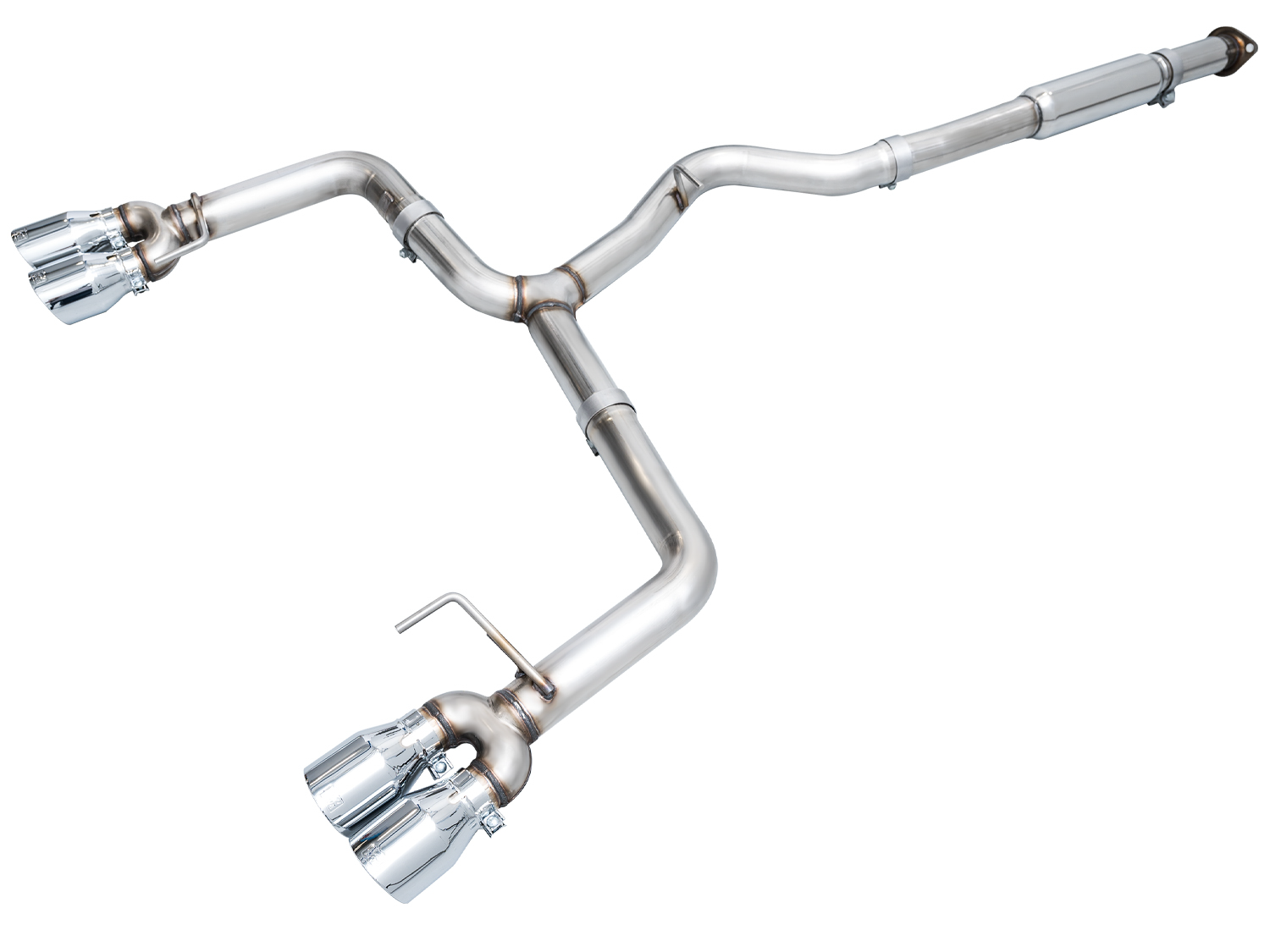 AWE Track Edition Exhaust for VB Subaru WRX - Chrome Silver Tips