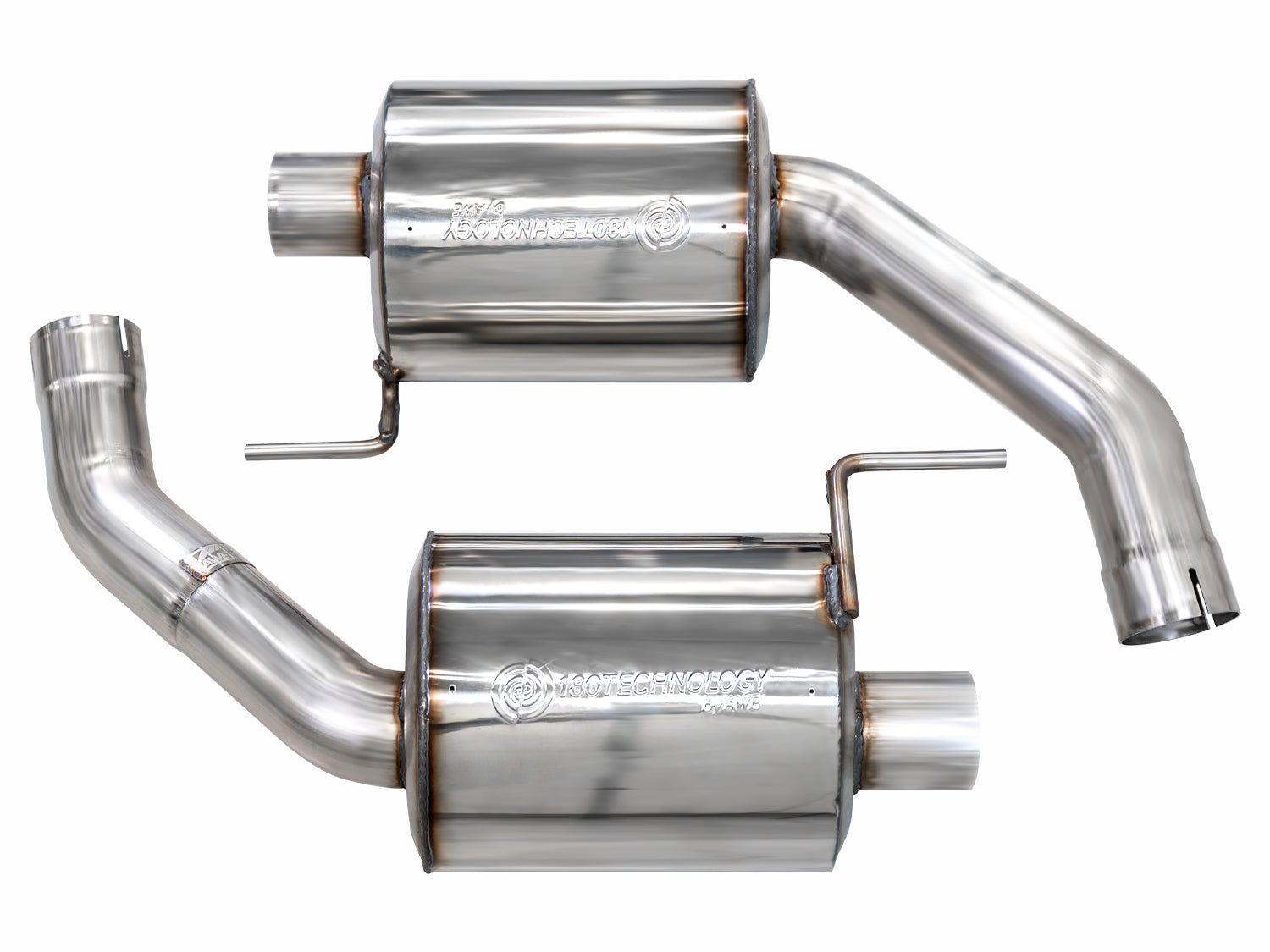 AWE Track-to-Touring Conversion Kit for S650 Ford Mustang GT Fastback - Dual Tips