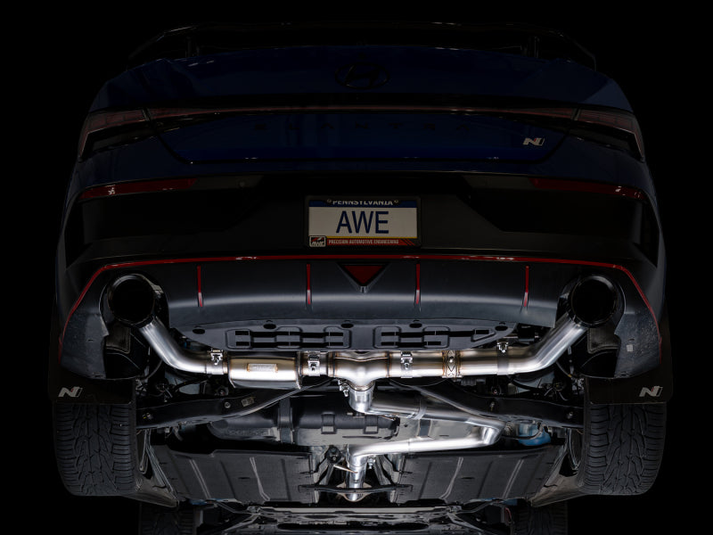 AWE Tuning 22-26 Hyundai Elantra N SwitchPath Cat-Back Exhaust - Diamond Black Tips-Catback-Grocery Getter Performance