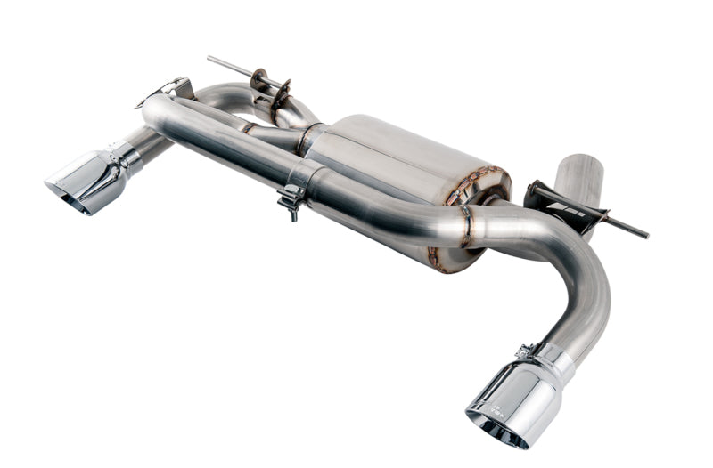 AWE Tuning BMW F3X 340i Touring Edition Axle-Back Exhaust - Chrome Silver Tips (90mm)-Axle Back-Grocery Getter Performance