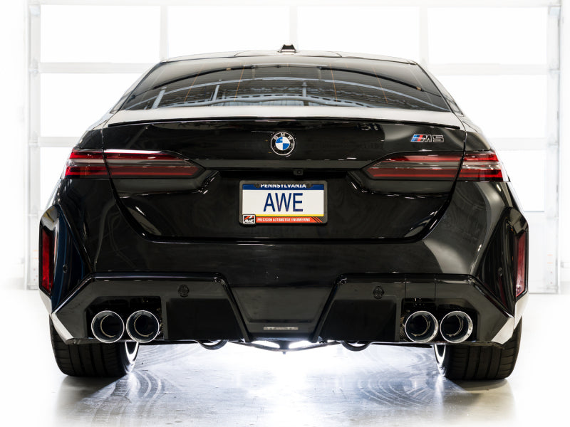 AWE Tuning BMW G90/G99 M5 Touring Edition Cat-Back Exhaust - Chrome Silver Tips-Catback-Grocery Getter Performance