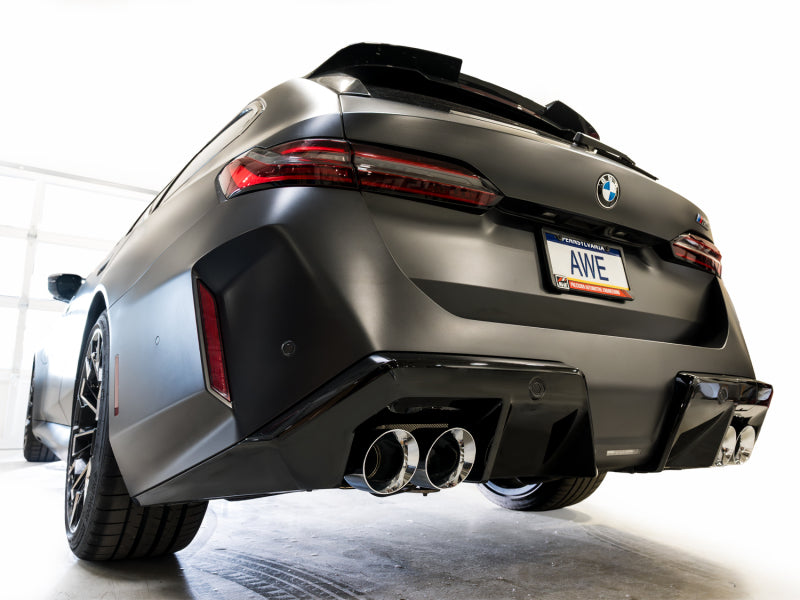 AWE Tuning BMW G90/G99 M5 Touring Edition Cat-Back Exhaust - Chrome Silver Tips-Catback-Grocery Getter Performance