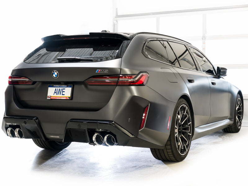 AWE Tuning BMW G90/G99 M5 Touring Edition Cat-Back Exhaust - Chrome Silver Tips-Catback-Grocery Getter Performance