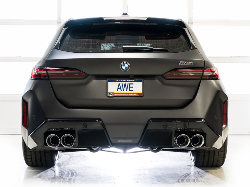 AWE Tuning BMW G90/G99 M5 Touring Edition Cat-Back Exhaust - Chrome Silver Tips-Catback-Grocery Getter Performance