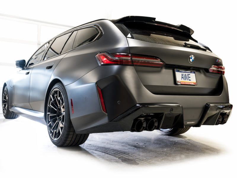 AWE Tuning BMW G90/G99 M5 Track Edition Cat-Back Exhaust - Diamond Black Tips-Catback-Grocery Getter Performance