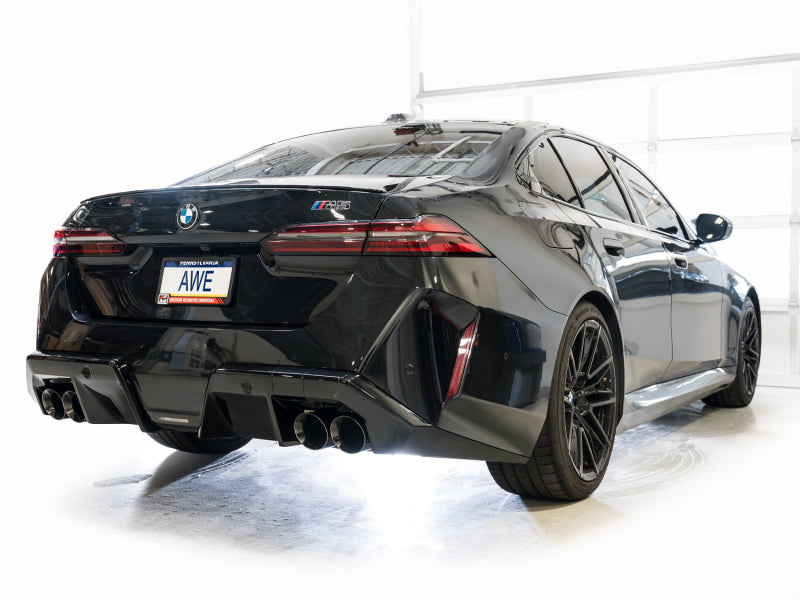 AWE Tuning BMW G90/G99 M5 Track Edition Cat-Back Exhaust - Diamond Black Tips-Catback-Grocery Getter Performance