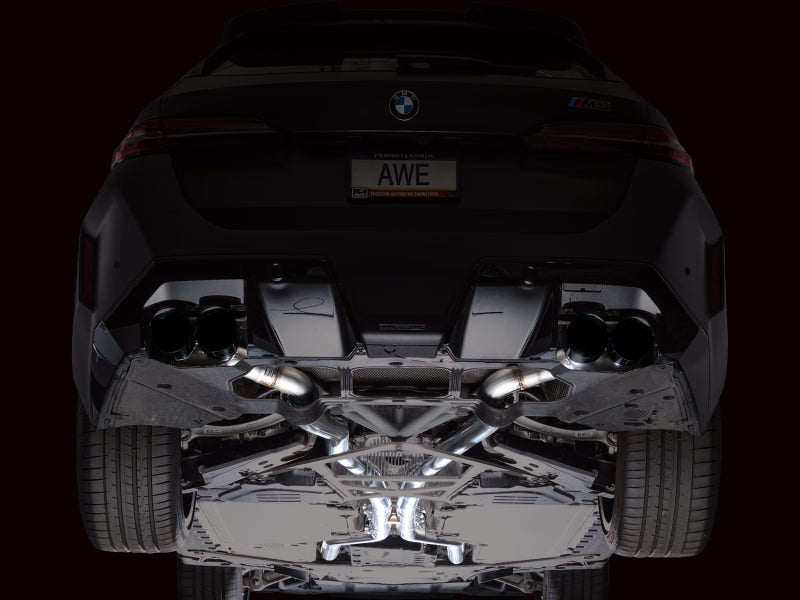 AWE Tuning BMW G90/G99 M5 Track Edition Cat-Back Exhaust - Diamond Black Tips-Catback-Grocery Getter Performance