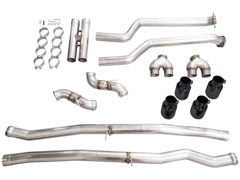 AWE Tuning BMW G90/G99 M5 Track Edition Cat-Back Exhaust - Diamond Black Tips-Catback-Grocery Getter Performance