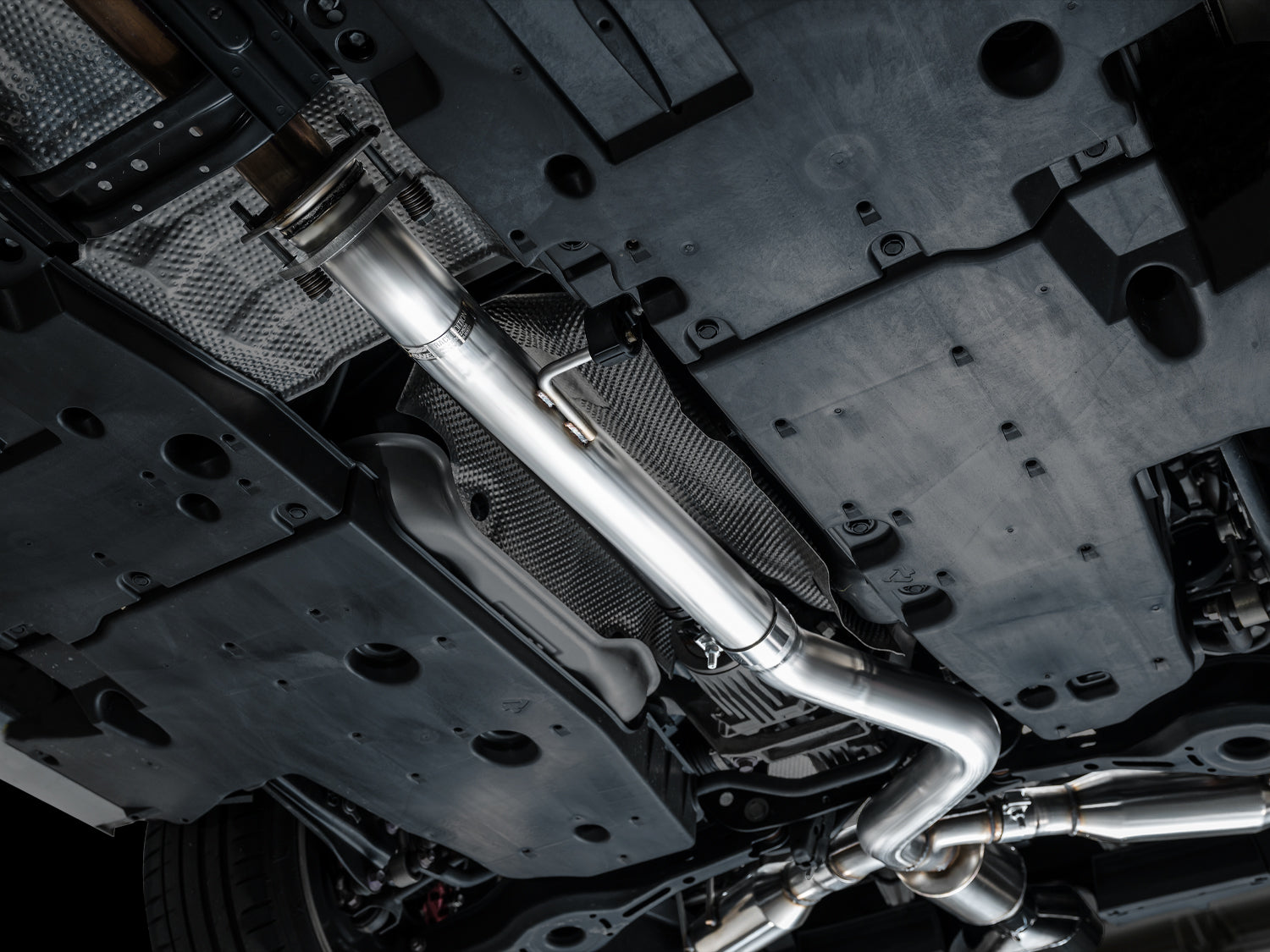 AWE Track Edition Exhaust for GR Corolla - Chrome Silver Tips