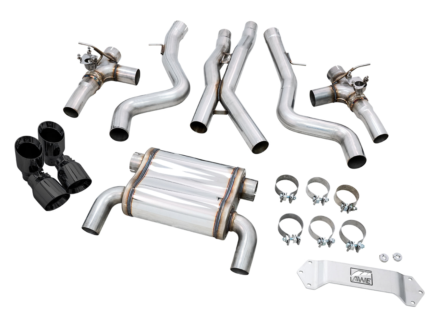 AWE SwitchPath™ Catback Exhaust for BMW F8X M3/M4 - Diamond Black