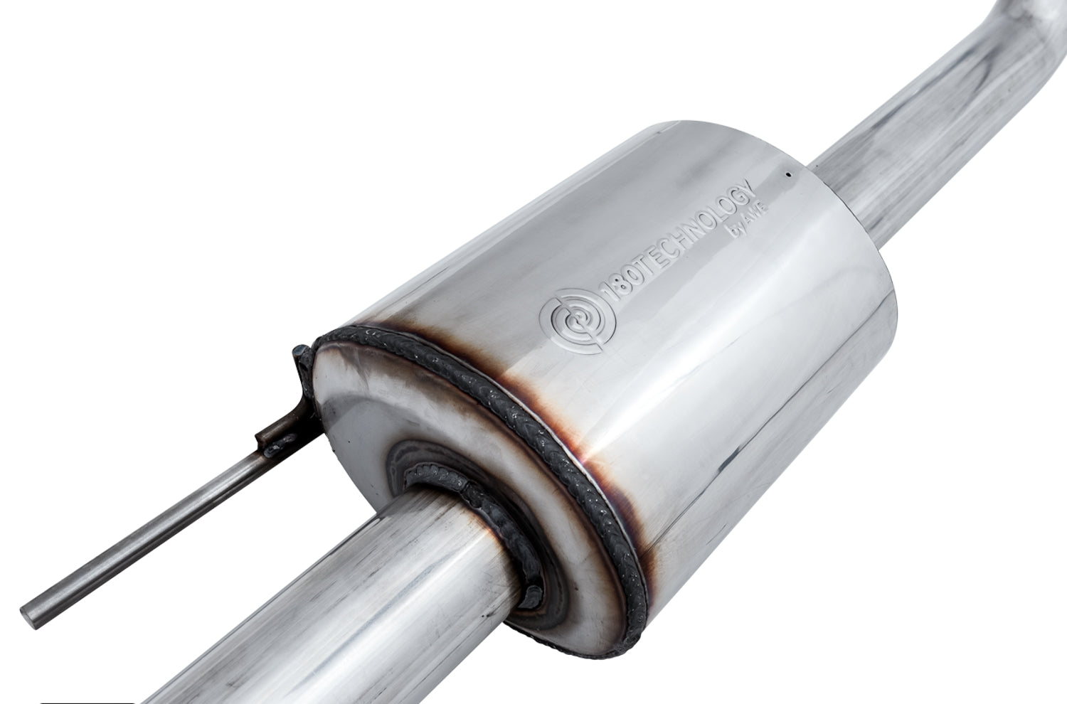 AWE 0FG Single Exit Exhaust for '15-'20 F-150 - 4.5" Diamond Black Tips
