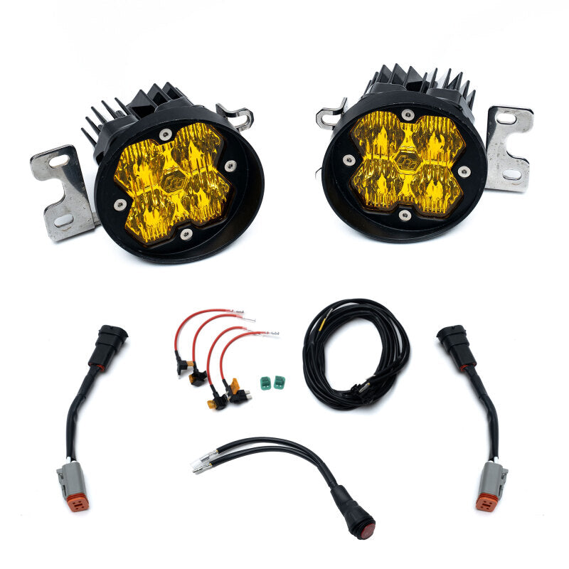 Baja Designs 12-23 Tacoma / 14-21 Tundra / 10-24 4Runner Squadron Sport 2.0 Fog Kit(WC) - Baja Amber-Fog Lights-Grocery Getter Performance