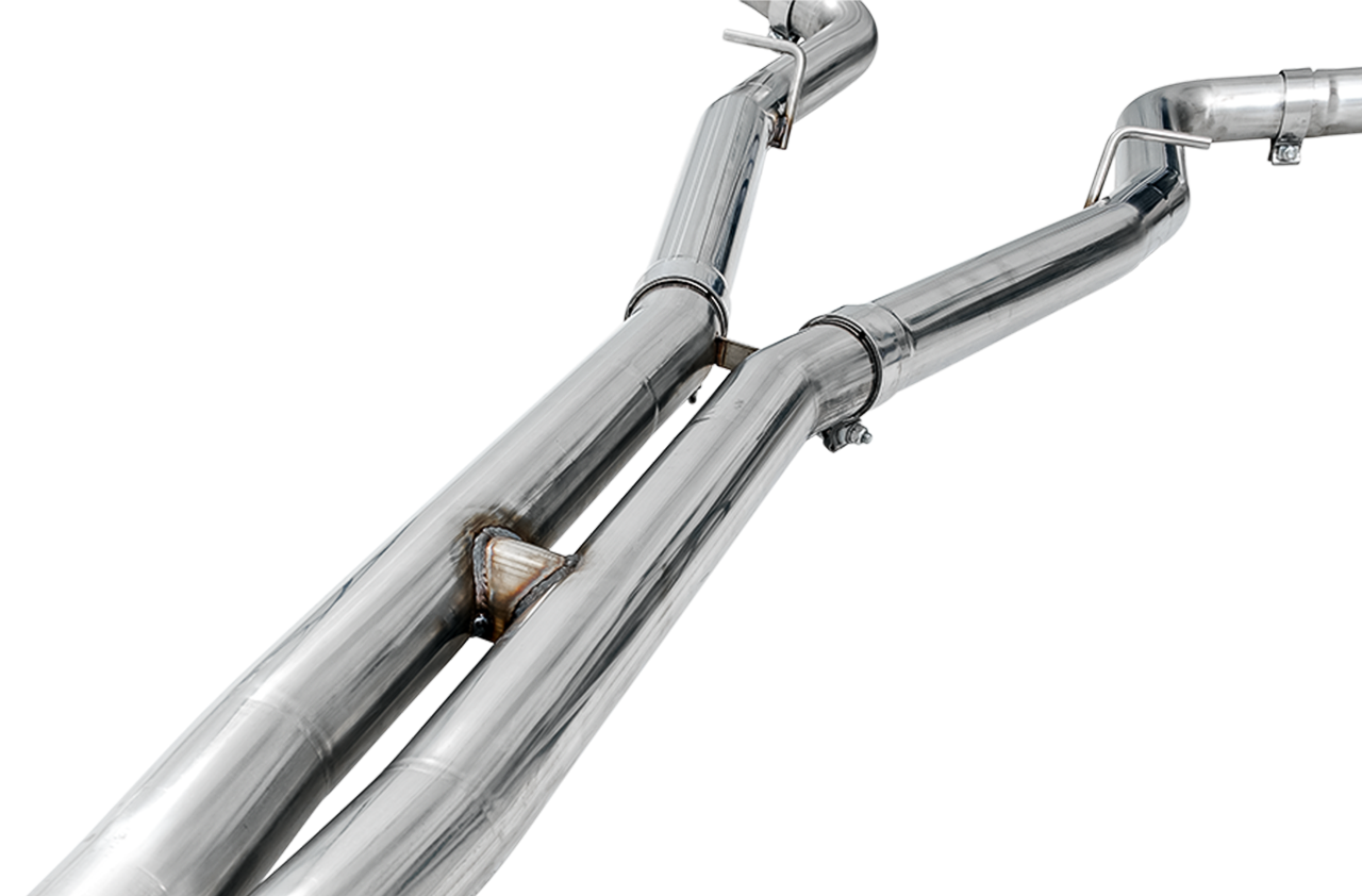 AWE Track Edition Exhaust for 15+ Challenger 6.4 / 6.2 SC - Stock Tips