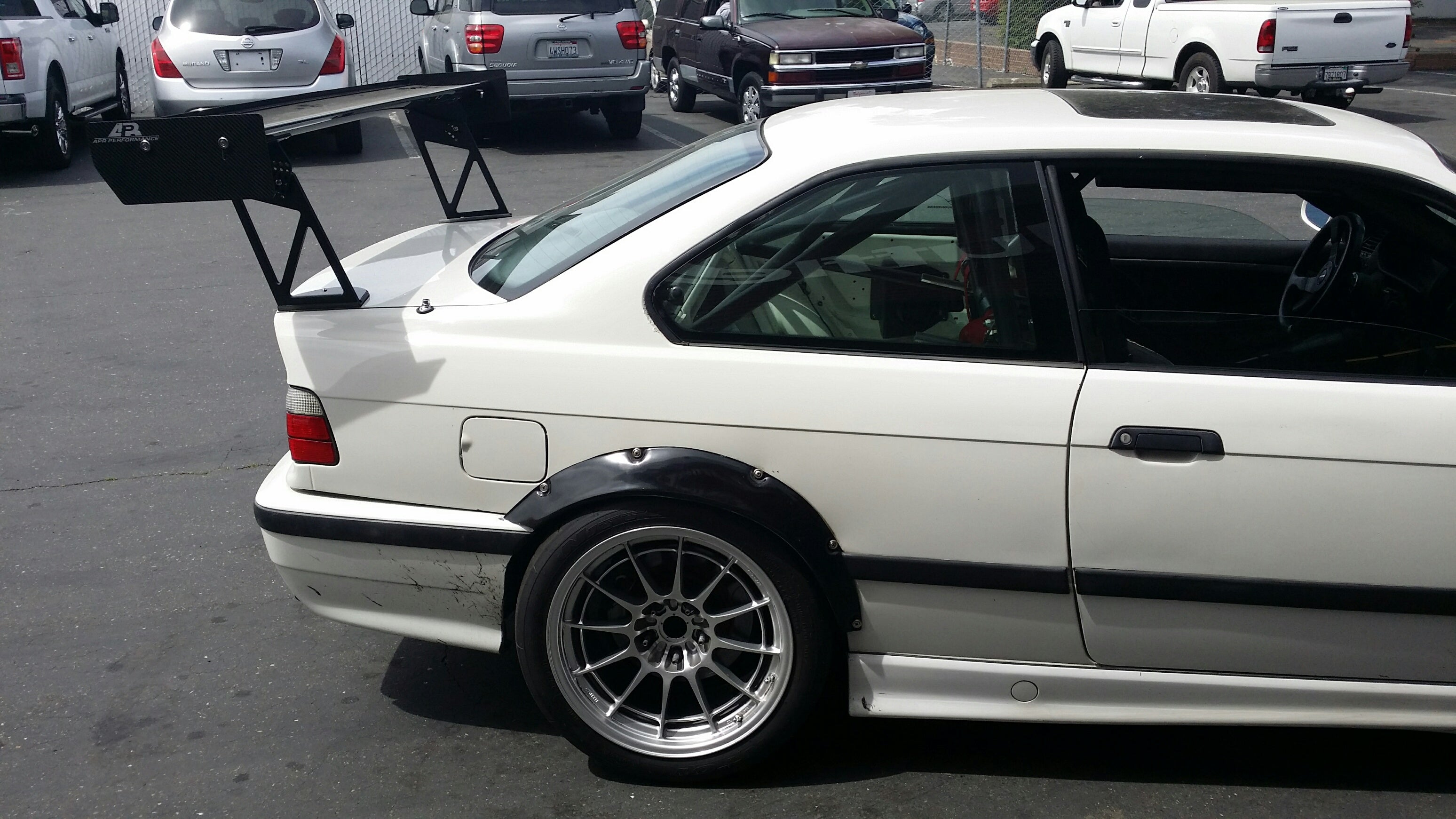 BMW E36 Coupe GT250 Carbon Fiber Adjustable Wing-GT-250 Wing-Grocery Getter Performance