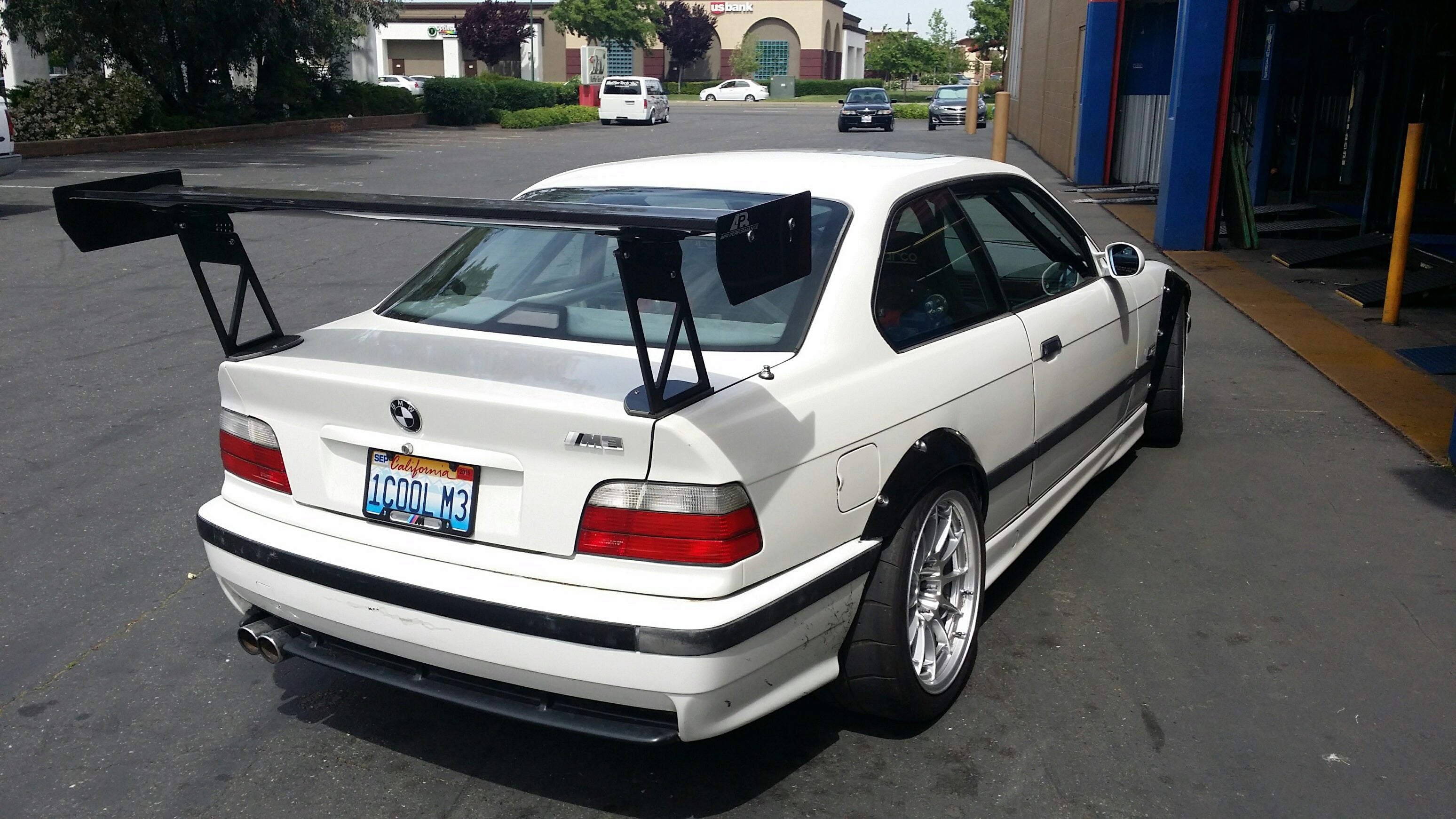 BMW E36 Coupe GT250 Carbon Fiber Adjustable Wing-GT-250 Wing-Grocery Getter Performance