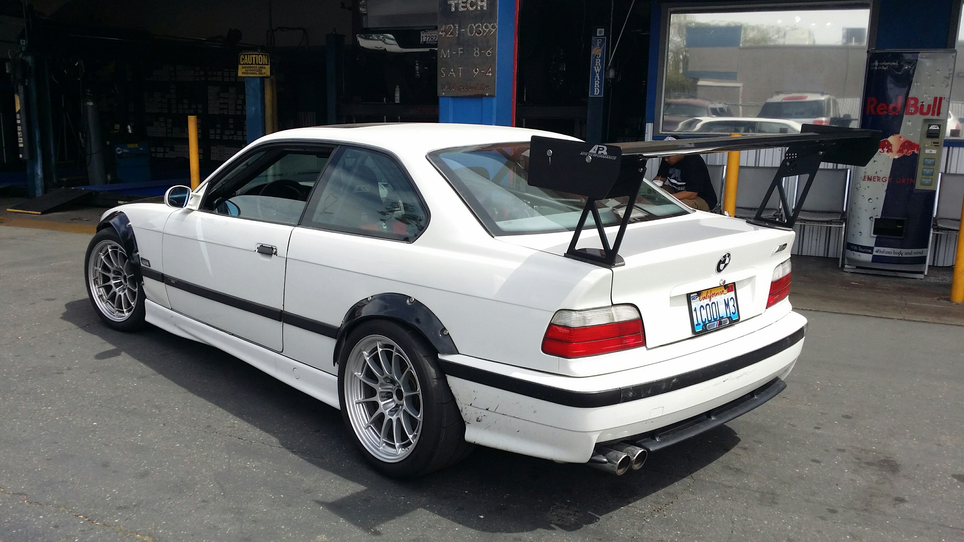 BMW E36 Coupe GT250 Carbon Fiber Adjustable Wing-GT-250 Wing-Grocery Getter Performance