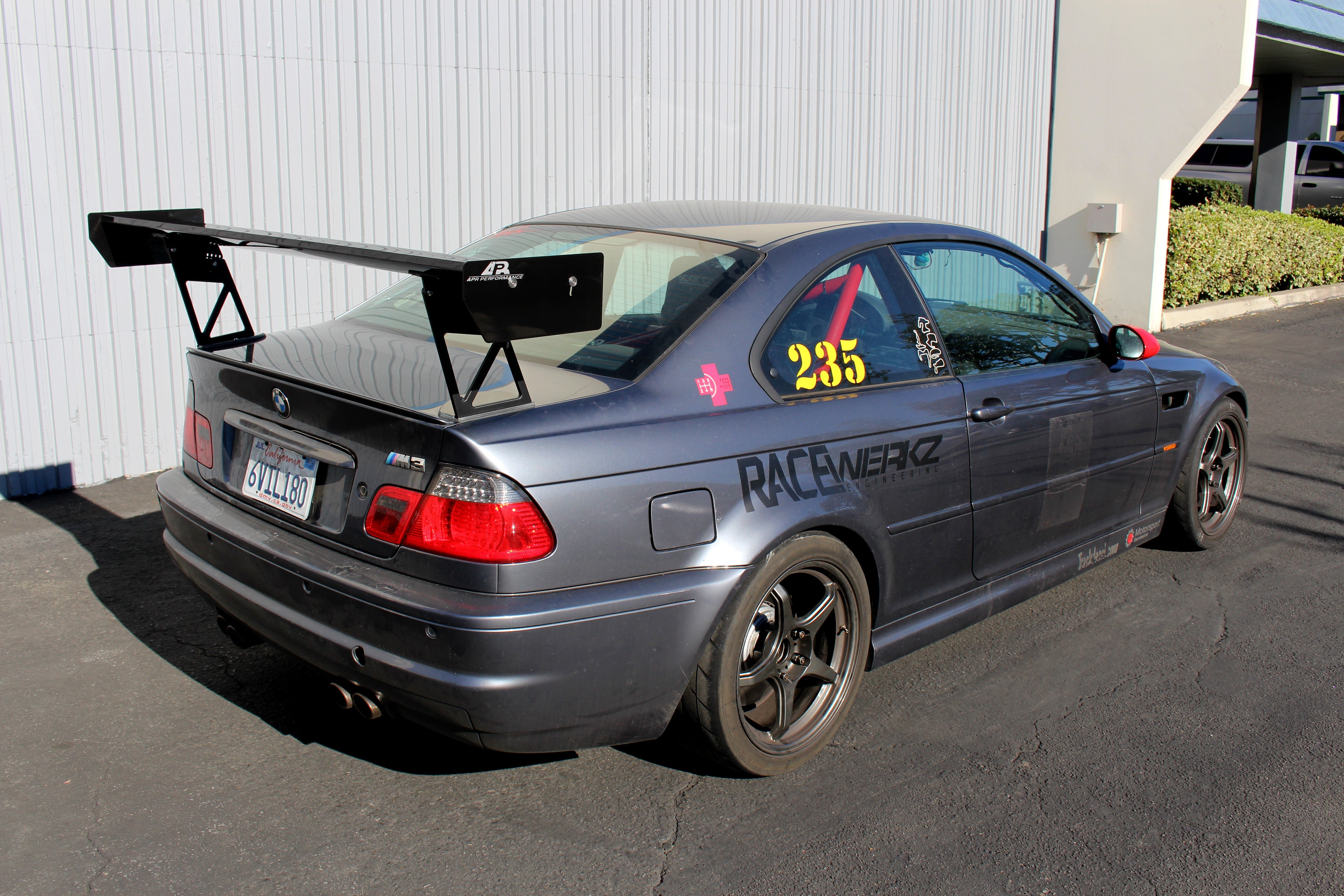 BMW E46 Coupe GT250 Carbon Fiber Adjustable Wing-GT-250 Wing-Grocery Getter Performance