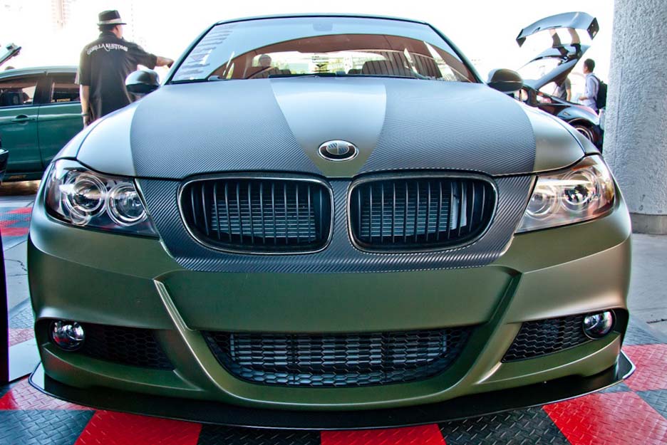BMW E90 M-Sport Bumper Carbon Fiber Front Wind Splitter-Front Wind Splitter-Grocery Getter Performance