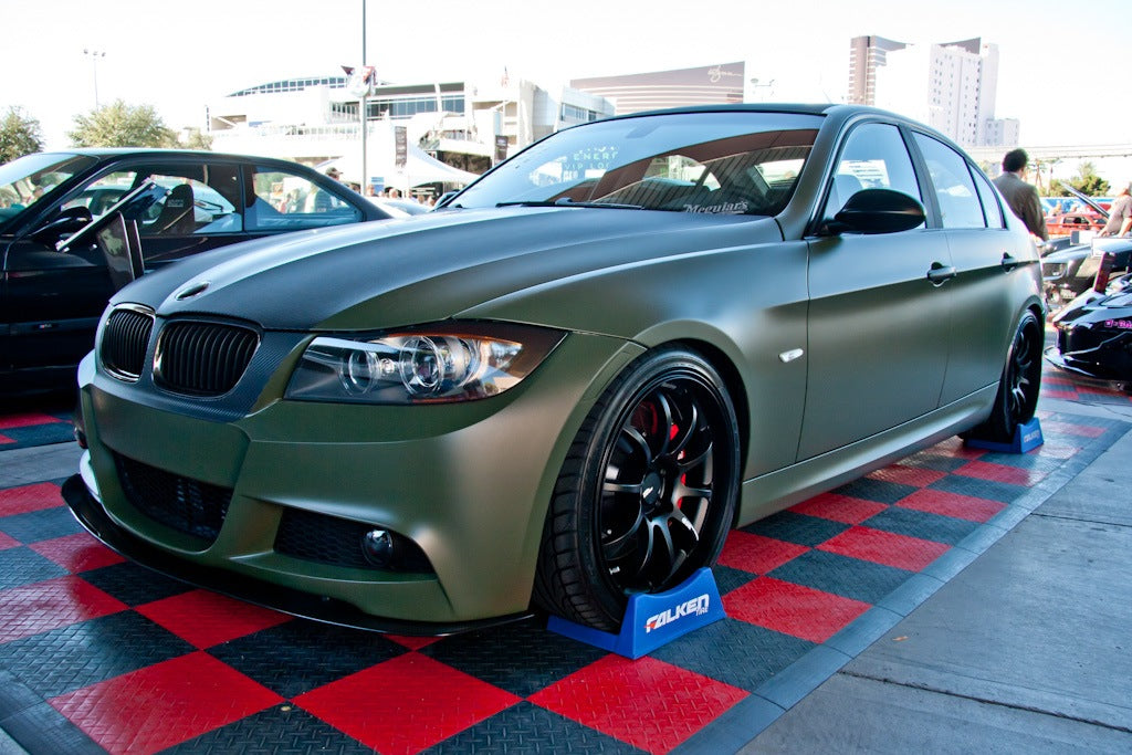 BMW E90 M-Sport Bumper Carbon Fiber Front Wind Splitter-Front Wind Splitter-Grocery Getter Performance