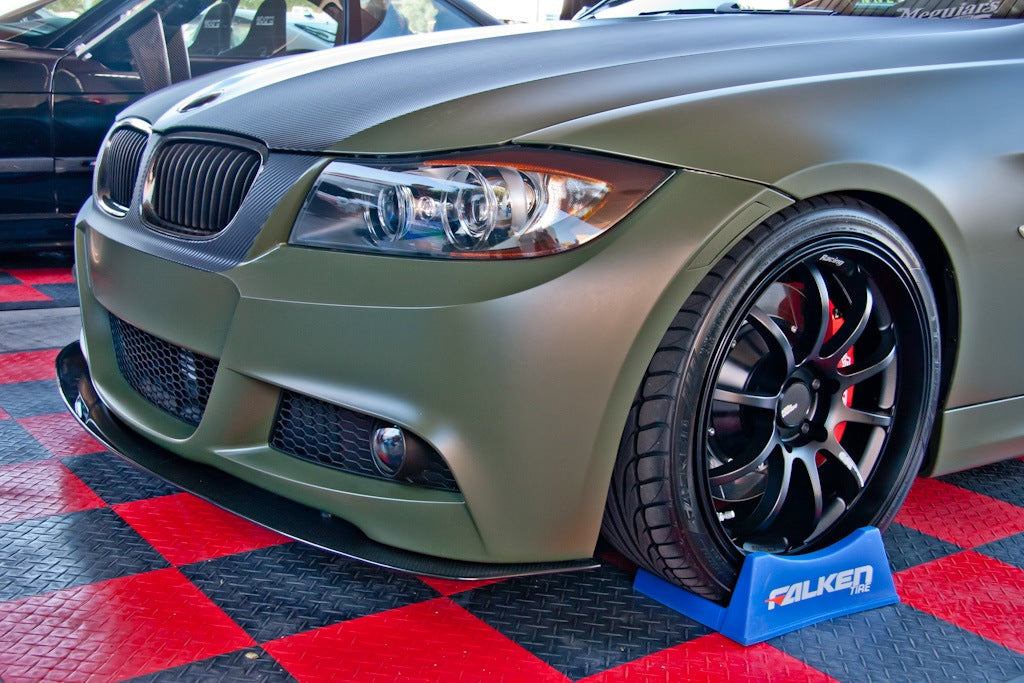 BMW E90 M-Sport Bumper Carbon Fiber Front Wind Splitter-Front Wind Splitter-Grocery Getter Performance