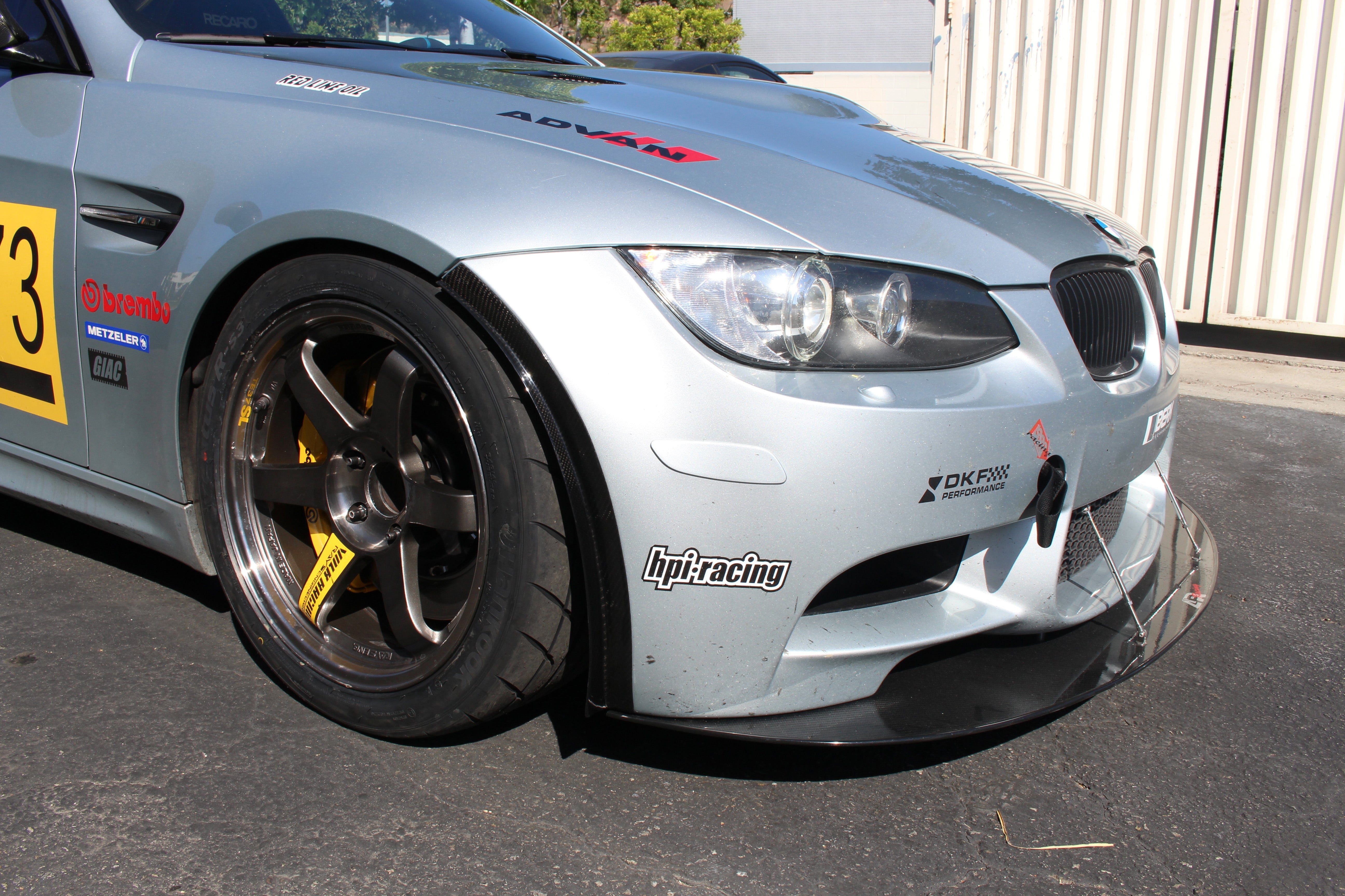 BMW E92 M3 Carbon Fiber Front Bumper Spats-Front Bumper Canards-Grocery Getter Performance
