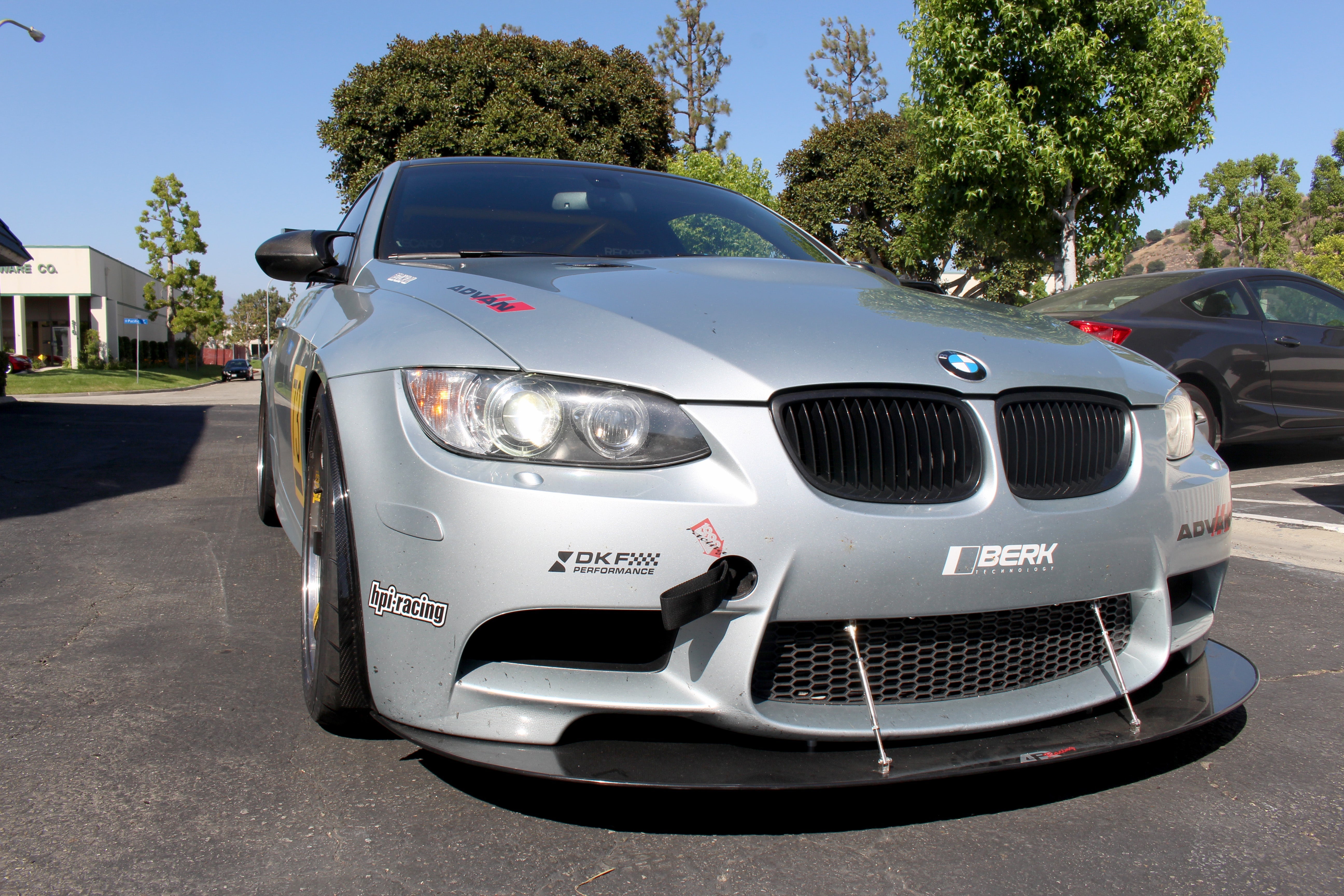 BMW E92 M3 Carbon Fiber Front Bumper Spats-Front Bumper Canards-Grocery Getter Performance