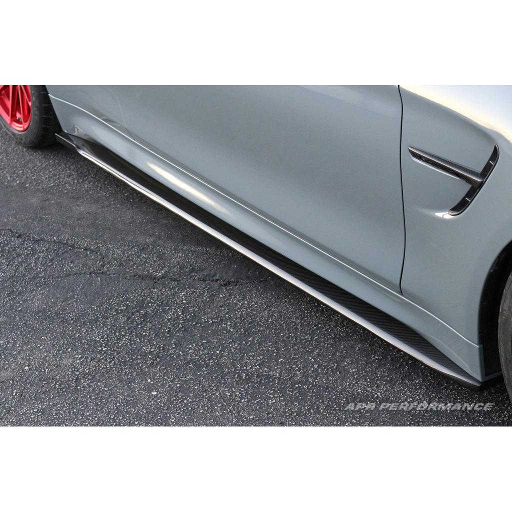 BMW F82 M4 Carbon Fiber Side Rocker Extension/ Side Skirt-Side Rocker Extensions-Grocery Getter Performance