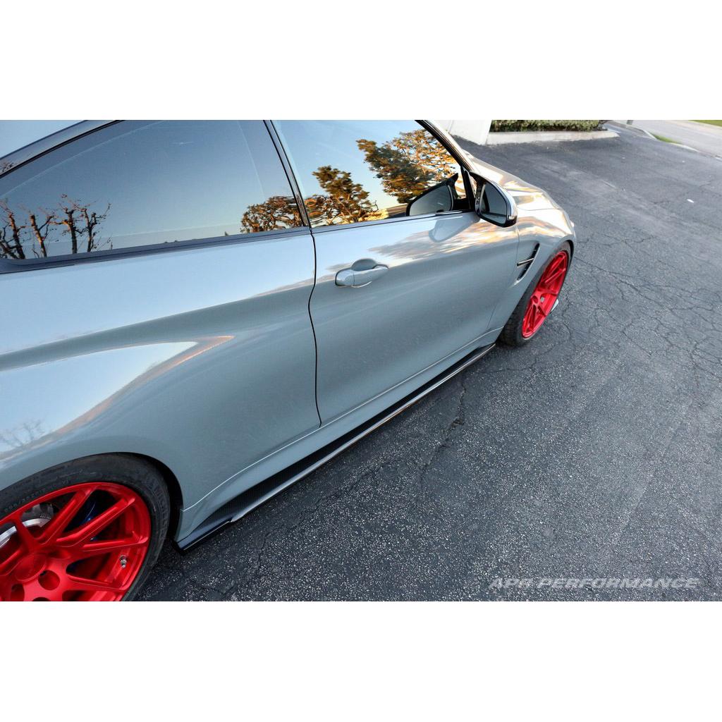 BMW F82 M4 Carbon Fiber Side Rocker Extension/ Side Skirt-Side Rocker Extensions-Grocery Getter Performance