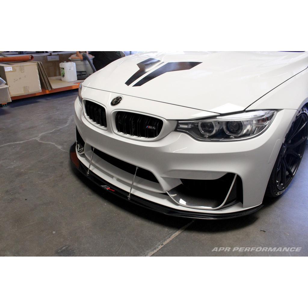 BMW F82 M4 / F80 M3 with M Performance Lip Carbon Fiber Front Wind Splitter-Front Bumper Canards-Grocery Getter Performance