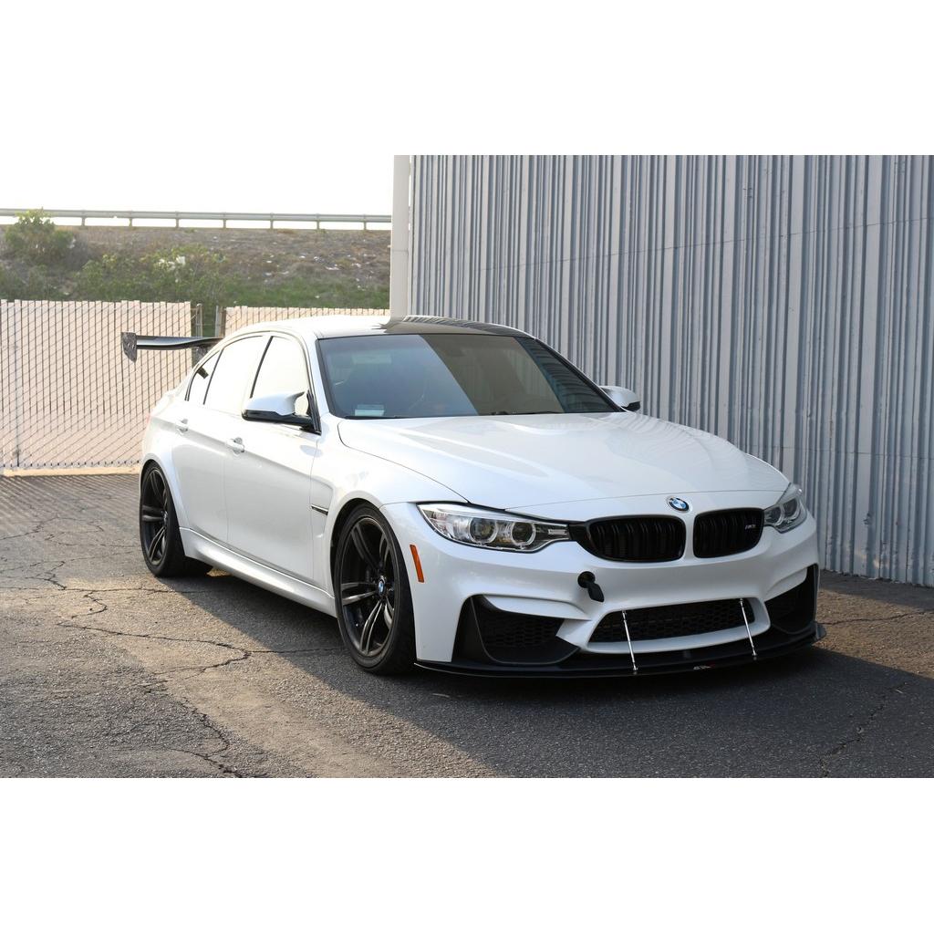 BMW F82 M4 / F80 M3 with M Performance Lip Carbon Fiber Front Wind Splitter-Front Bumper Canards-Grocery Getter Performance
