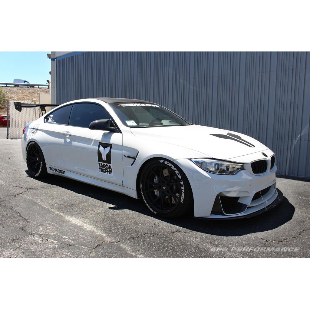BMW F82 M4 / F80 M3 with M Performance Lip Carbon Fiber Front Wind Splitter-Front Bumper Canards-Grocery Getter Performance