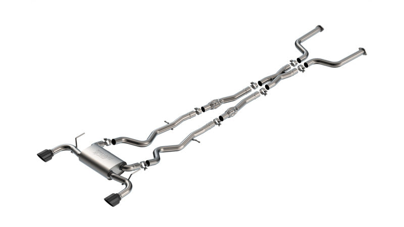 Borla 16-24 Infinity Q50 (Auto V6) S Type Cat Back - Black Chrome Tip-Catback-Grocery Getter Performance