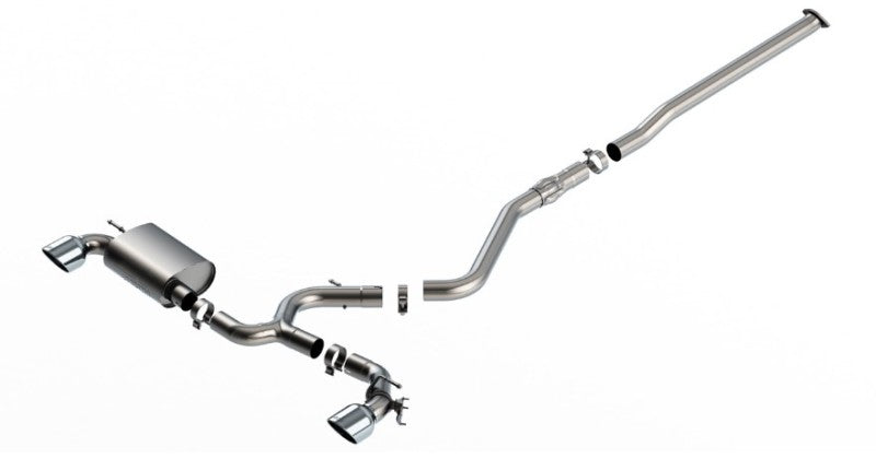 Borla 22-23 Hyundai Kona N 2.0L 4 CYL. Turbo AT/MT ATAK Catback Exhaust Bright Chrome-Catback-Grocery Getter Performance