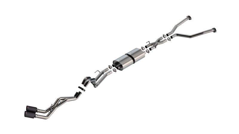 Borla 22-24 Toyota Tundra 3.4L V6 (Inc. Hyb.) Ext. Cab/STD Bed/145.7in WB ATAK Cat-Back - Carbon-Catback-Grocery Getter Performance