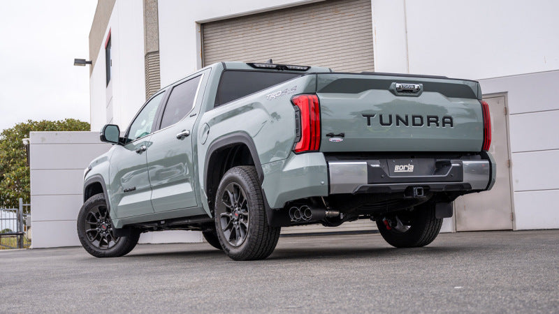 Borla 22-24 Toyota Tundra 3.4L V6 (Inc. Hyb.) Ext. Cab/STD Bed/145.7in WB ATAK Cat-Back - Carbon-Catback-Grocery Getter Performance
