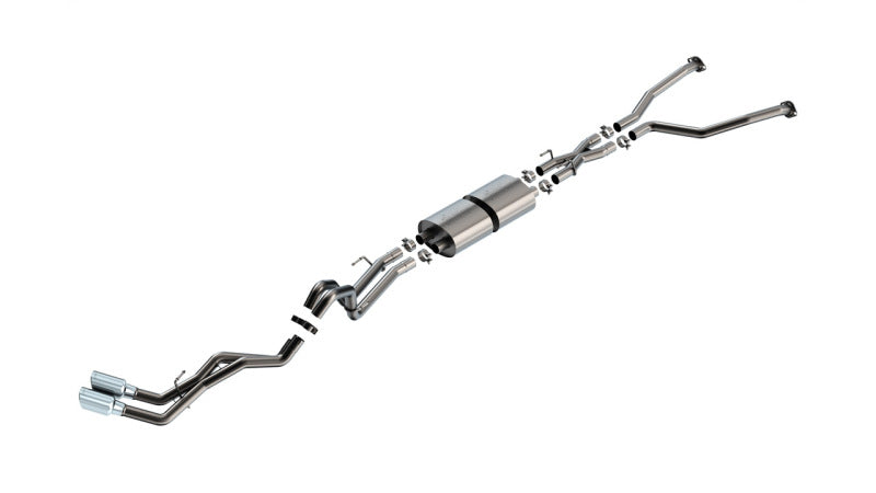 Borla 22-24 Toyota Tundra 3.4L V6 (Inc. Hyb.) Ext. Cab/STD Bed/145.7in WB ATAK Cat-Back - Chrome-Catback-Grocery Getter Performance