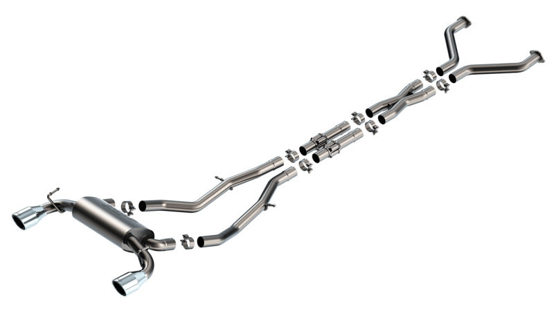 Borla 23-24 Nissan Z 2.5in S-Type Cat Back Exhaust 4.5in Tip - Stainless Steel Tips-Catback-Grocery Getter Performance