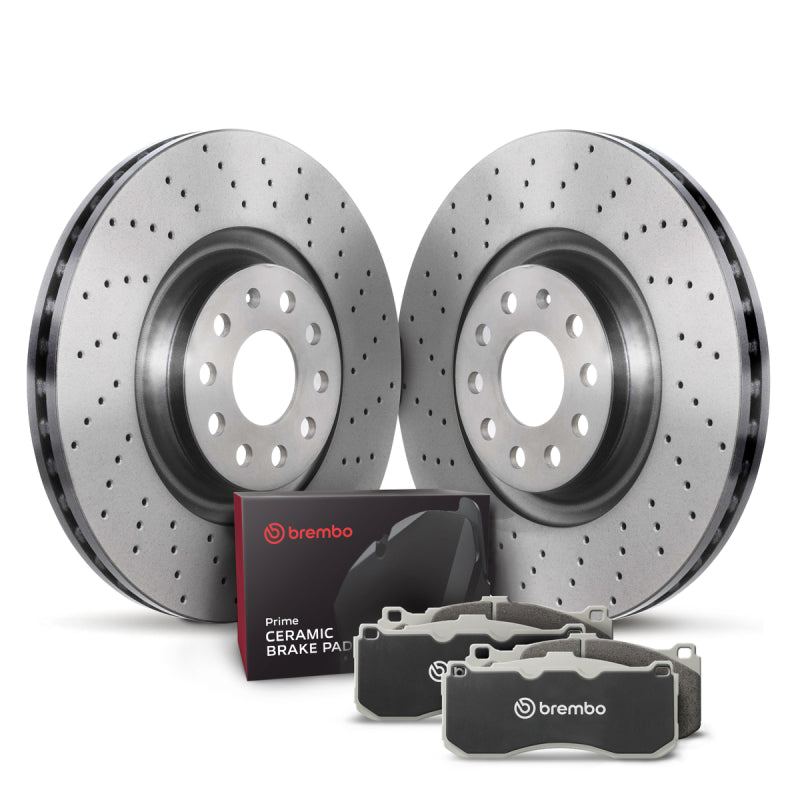 Brembo OE 08-11 Lexus LX570/13-19 LX570/08-11 Toyota Land Cruiser Rear Disc Brake Kit-Brake Rotors - OE-Grocery Getter Performance