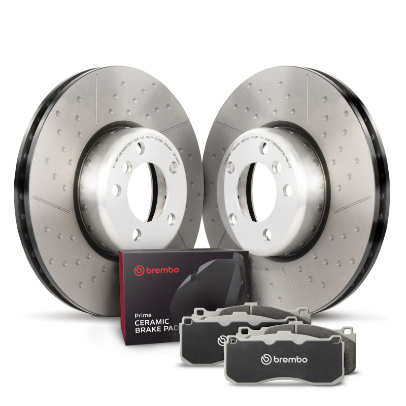 Brembo OE 12-15 BMW 335i/14-16 335i GT xDrive/13-15 335i xDrive/16-18 340i Front Disc Brake Kit-Brake Rotors - OE-Grocery Getter Performance