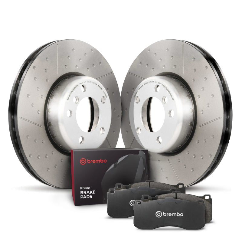 Brembo OE 12-15 BMW 335i/14-16 335i GT xDrive/13-15 335i xDrive/16-18 340i Front Disc Brake Kit-Brake Rotors - OE-Grocery Getter Performance
