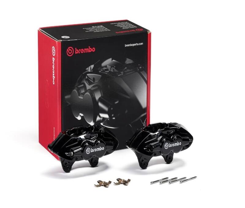Brembo OE 16-21 BMW 3 M2/15-18 M3/15-20 M4 Hydraulic Front X-Style Brake Calipers - Black-Brake Calipers - OE-Grocery Getter Performance